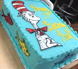 Cat in the Hat Sheet Cake