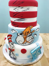 Dr. Suess Cat in the Hat Cake