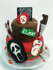 Horror Film Tiered Cake