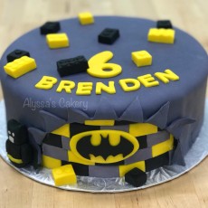 Batman Lego Fondant Cake