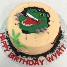 Jurassic Park TRex Cake
