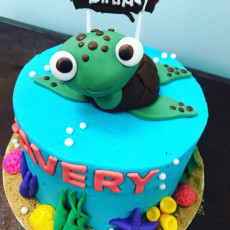 Turtle Finding Nemo Cake