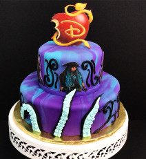 Descendants Tiered Cake
