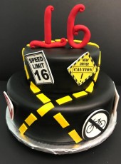 16th Drivers Test Cake