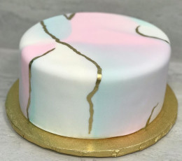Marblized Pink + Blue