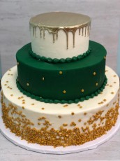 Emerald Green and Gold Tier