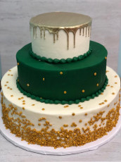 Emerald Green and Gold Tier