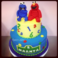 Elmo + Cookie Monster