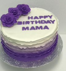 Purple Ombre Ruffle