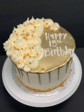 13th Birthday Gold Drip
