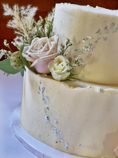 Rustic with Silver Leaf