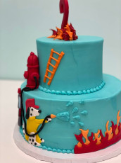 Fire Truck Cake