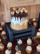 S'mores Drip + Cupcakes