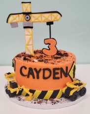 Crane Construction Cake