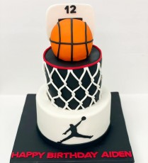 Basketball Tiered Cake