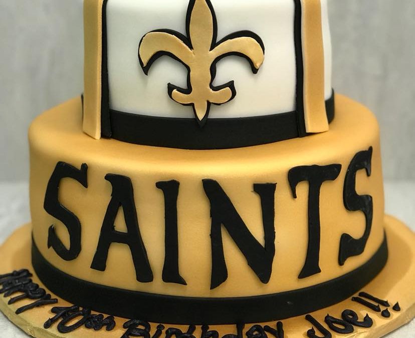 New Orleans Saints Logo NFL Edible Cake Topper Image ABPID07760 – A  Birthday Place