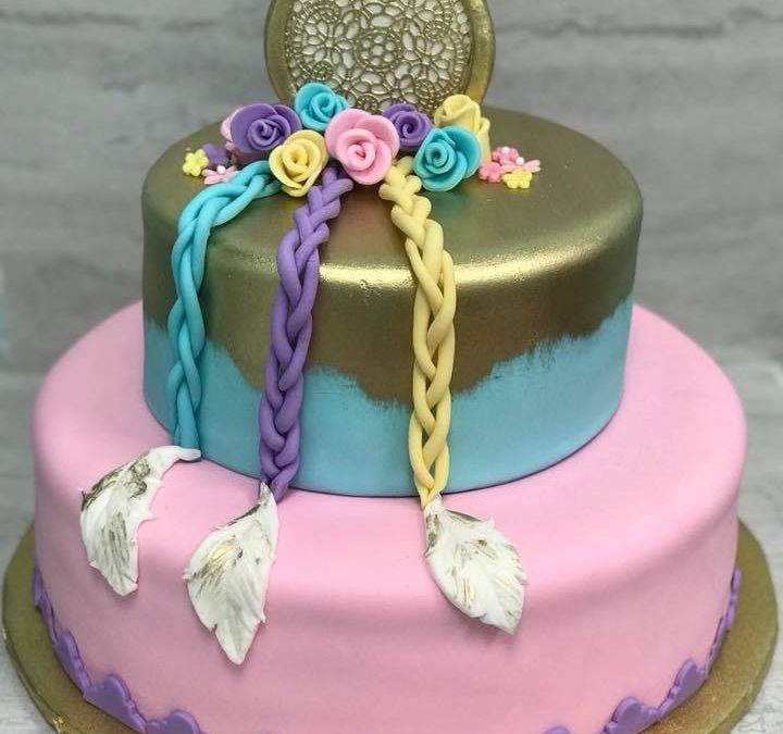 Amalfi Decor  Pretty dream catcher birthday cake by confectiondeception