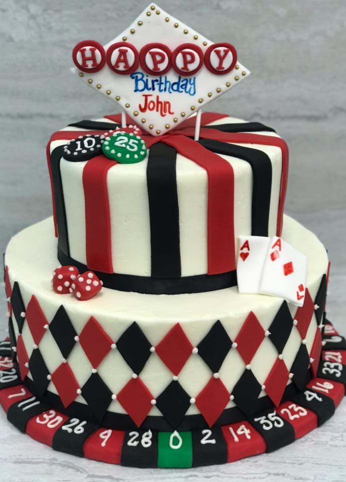 Poker sheet cake | Birthday sheet cakes, Poker cake, Casino cakes