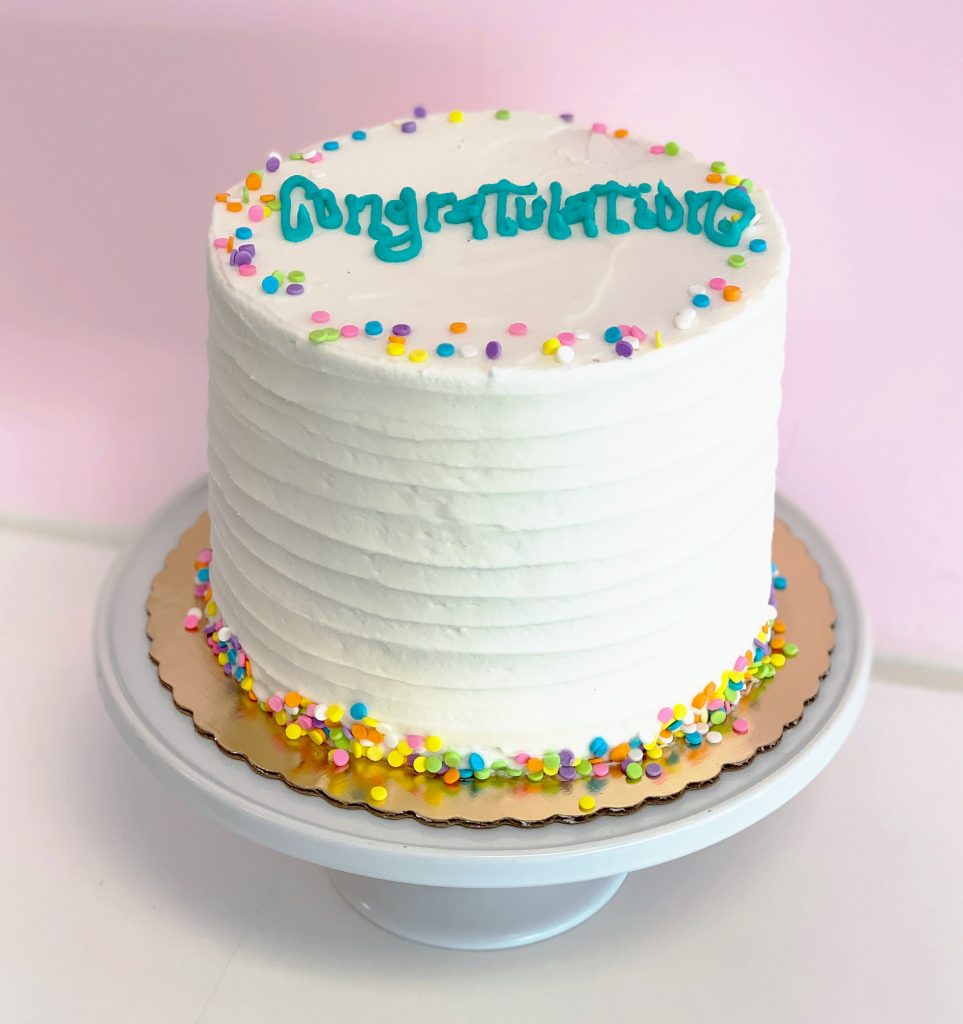 6" Chocolate Vanilla Cake
