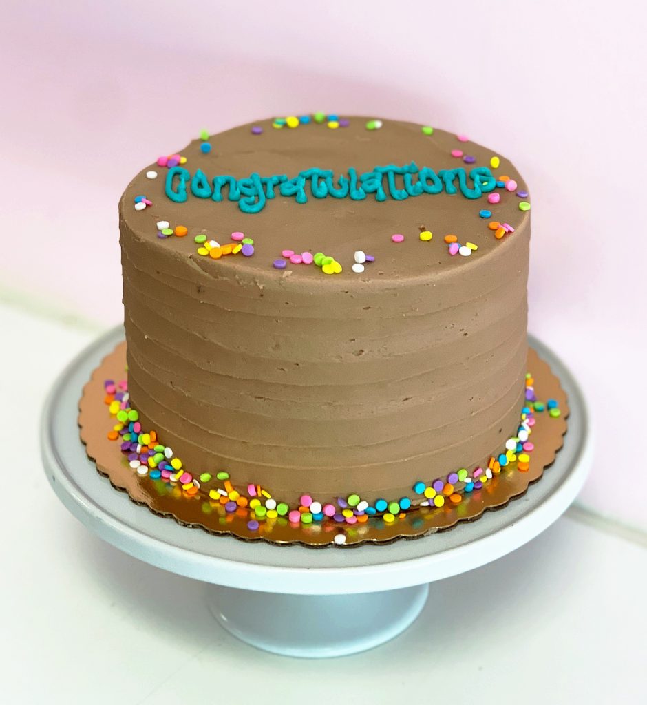6" Vanilla Chocolate Cake