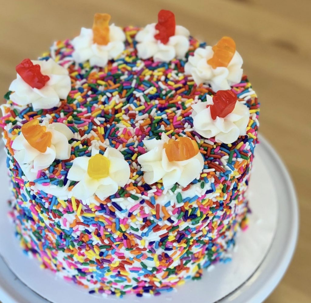 6" Vanilla Sprinkle Cake