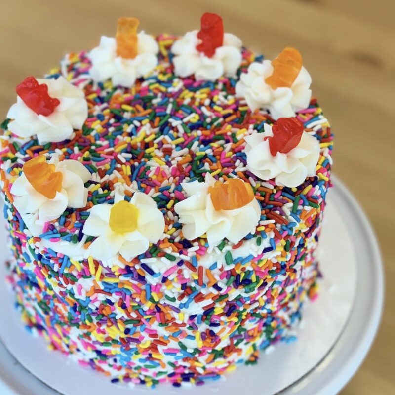 6" Vanilla Sprinkle Cake